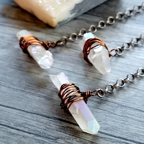 Quartz Pendulum, Dowsing Divination Healing Metaphysical Spiritual Reiki - Picture 8 of 9